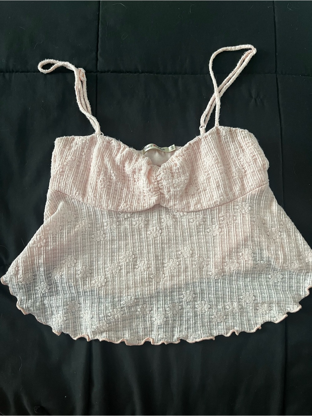 Light pink lace tank
